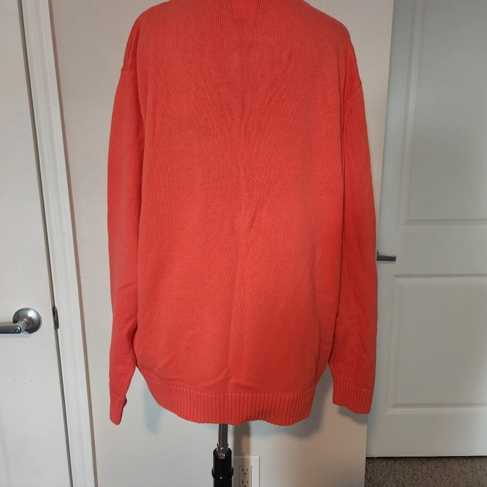 Lacoste Men's Turtleneck Sweater in Coral